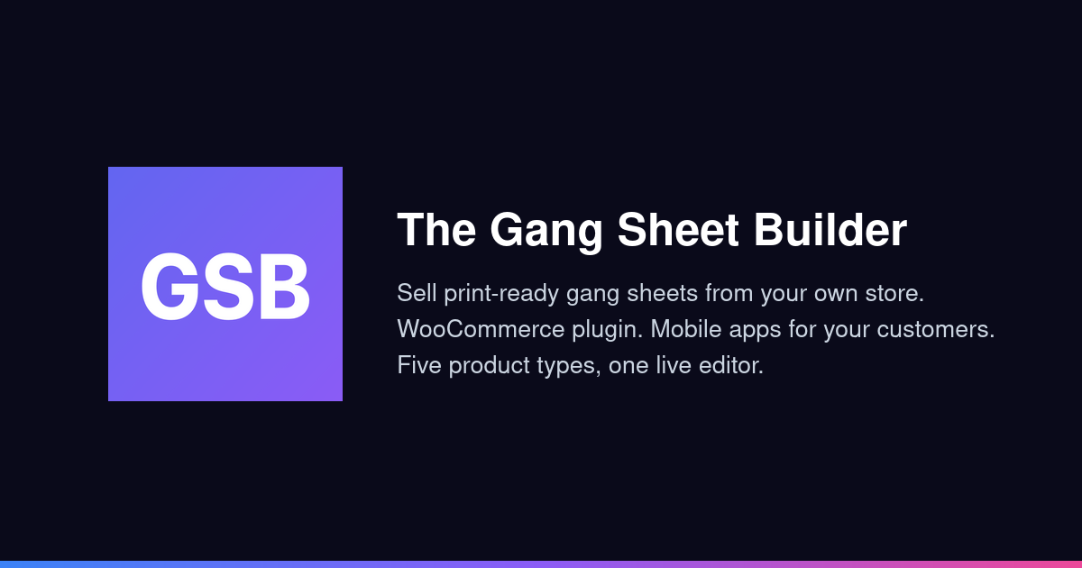 Gang Sheet Builder | Automate Your Print Shop with WooCommerce